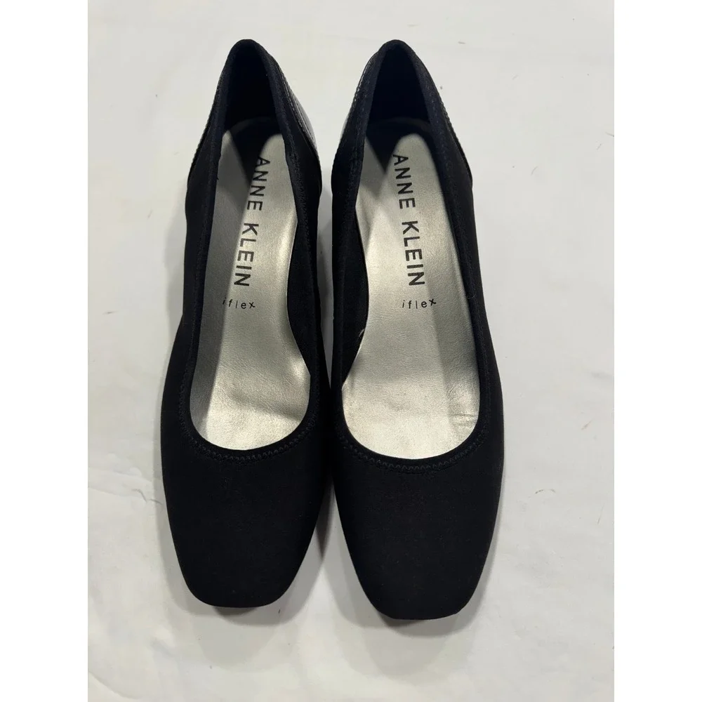 Anne Klein Black Wedge Pumps